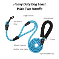 Heavy Duty Dog Leash with Two Handle Nylon Dog Leash Reflective Leash